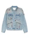 Isabel Marant Lapel Long-sleeved Denim Jacket In Blue