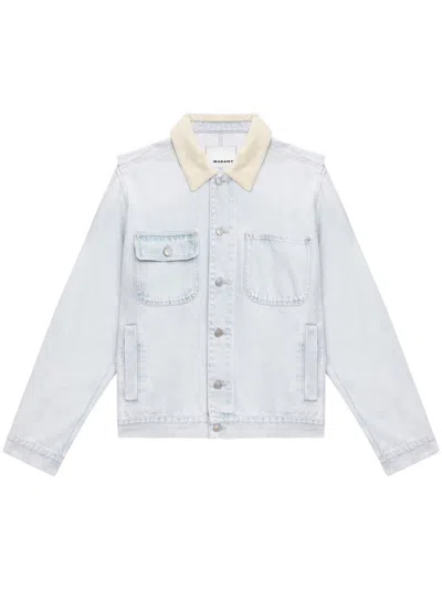 Isabel Marant Jotham Jacket In Light Blue