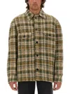 Isabel Marant Checkered Knit Jacket Brushed Finish In Brown