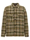 Isabel Marant Checkered Knit Jacket Brushed Finish In Multicolor