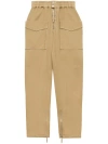 Isabel Marant Elastic Waist Casual Pants In Brown