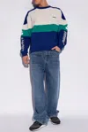 Isabel Marant Kivin Colour-block Sweatshirt In Grey