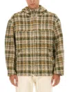 Isabel Marant Checkered Knit Jacket Brushed Finish In Multicolor