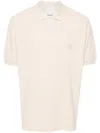 Isabel Marant Logo-embroidered Polo Shirt In Neutrals