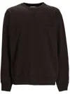 Isabel Marant Logo Detail Cotton Blend Sweatshirt In Black