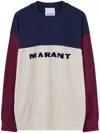 Isabel Marant Color-block Crewneck Sweatshirt In Blue
