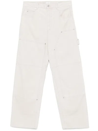 Isabel Marant Lorson Trousers In Neutrals