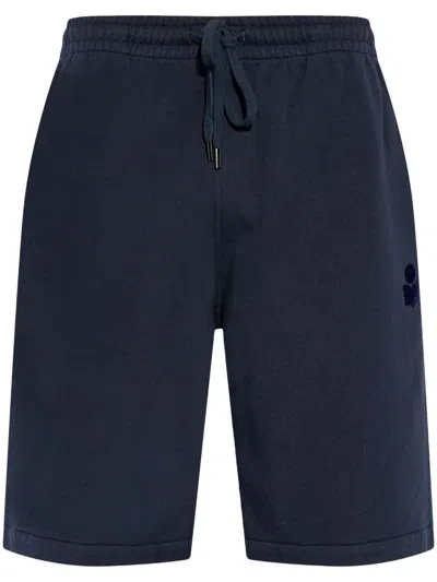 Isabel Marant Mahelo Track Shorts In Blue