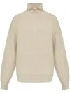 Isabel Marant Long-sleeved Sweater In Neutrals