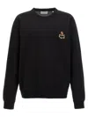 Isabel Marant Mikoe Logo-embroidered Sweatshirt In 02fk Fadedblack