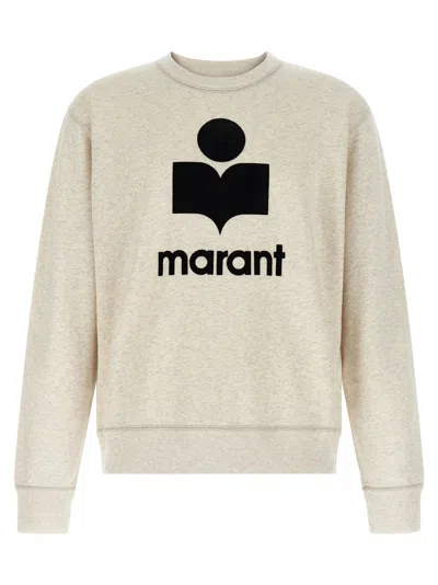Isabel Marant Marant Mikoy Flocked Logo Sweatshirt In Pink