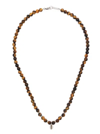 Marant Necklace With Pendant In Brown