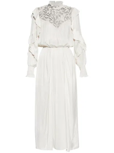 Isabel Marant Sharlene Dress In Nude & Neutrals