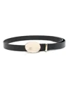 Isabel Marant Silvanah Leather Belt In Black