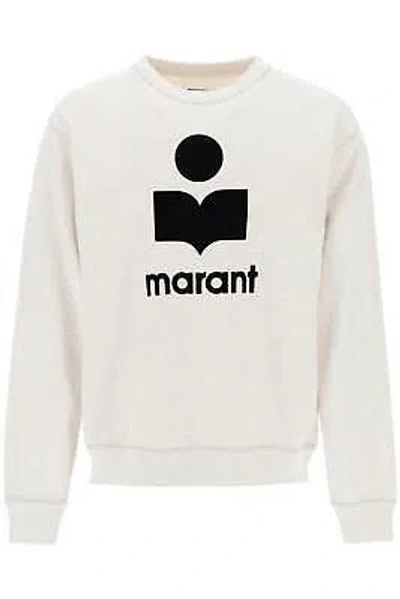 Pre-owned Marant Sweatshirt Mikoy Logo Floccato Sw0029hab1m18h White Sz.xl 23ec