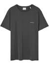 Isabel Marant Dark Grey Short Sleeve Cotton T-shirt In Gray