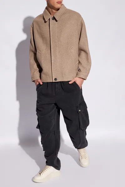 Isabel Marant Telore Twill Cargo Trousers In Black