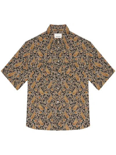 Isabel Marant Paisley-print Woven Shirt In Brown