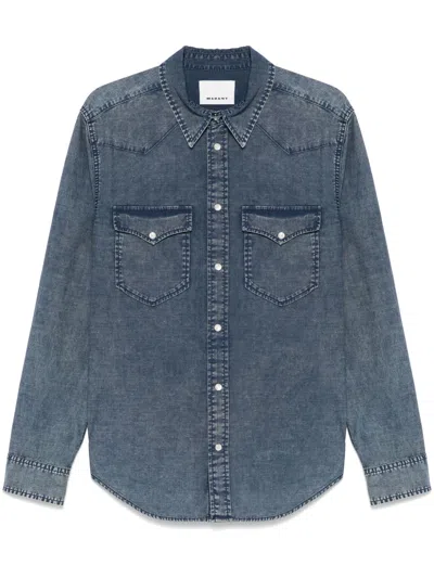 Isabel Marant Vasco Shirt In Blue