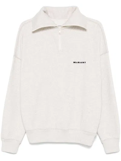 Isabel Marant Weloyan Sweatshirt In 23ec Ecru
