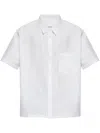 Isabel Marant Cotton Shirt With Short Sleeves And Chest Pocket In White