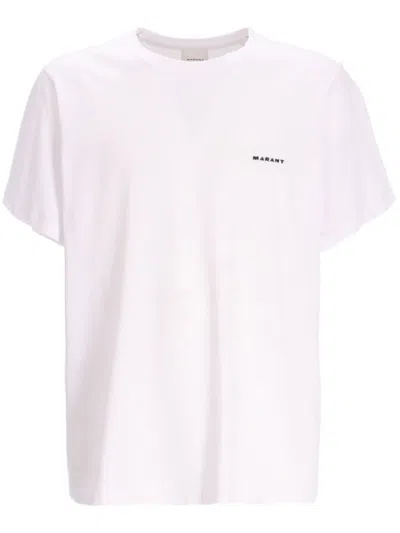 ISABEL MARANT WHITE SHORT SLEEVE COTTON T-SHIRT