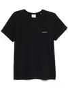 Isabel Marant Minimalist Black Cotton Short-sleeve T-shirt In Black