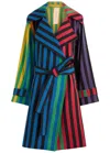 Maraska The Trench Striped Cotton-blend Coat In Stripe