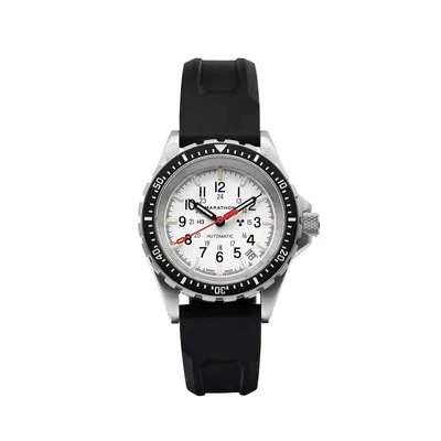 Pre-owned Marathon 36mm Arctic Edition Medium Diver's Automatic (msar Auto) 316l Stainless