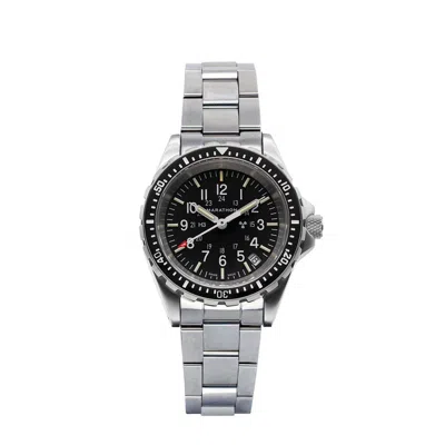 Marathon 36mm Medium Diver's Quartz (msar Quartz) With Stainless Steel Bracelet In Metallic