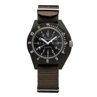 Marathon 41mm Sage Green Pilot's Navigator Watch (quartz) In Black