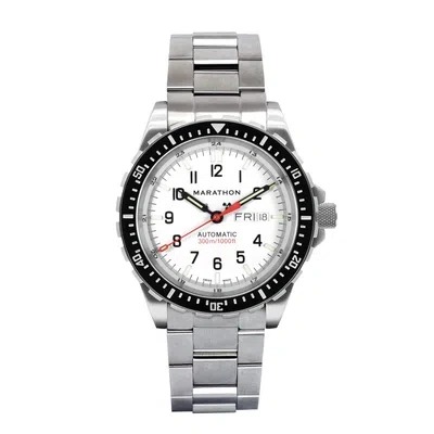 Pre-owned Marathon 46mm Arctic Edition Jumbo Day/date Automatic (jdd) With Stainless Steel