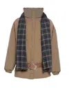 Marbell Amy Padded Belted Coat In Brown