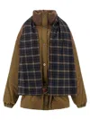 Marbell Amy Scarf-detail Padded Jacket In Brown
