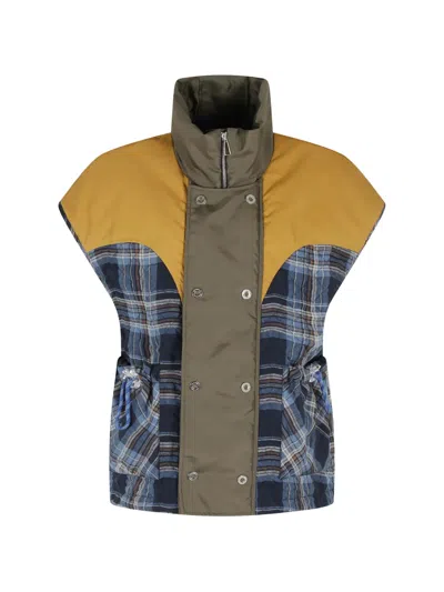 Marbell Buttoned Gilet In Multi