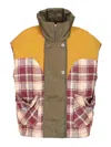 Marbell Red Polyamide Sleveless Jacket In Multi