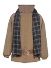 Marbell Amy Padded Belted Coat In Brown