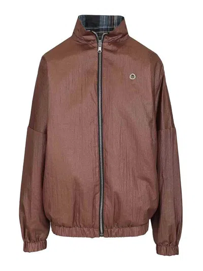 Marbell Dua Reversible Bomber Jacket In Brown