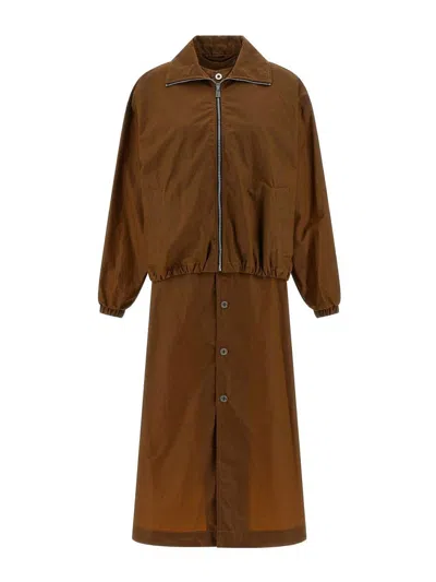 Marbell Iryna Single-breasted Coat In Brown