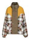 Marbell Turtleneck Long-sleeved Jacket In Multi
