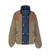 Marbell Quilted Padded Jacket In Green