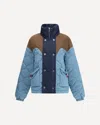 Marbell Double-breasted Down Jacket In Blue