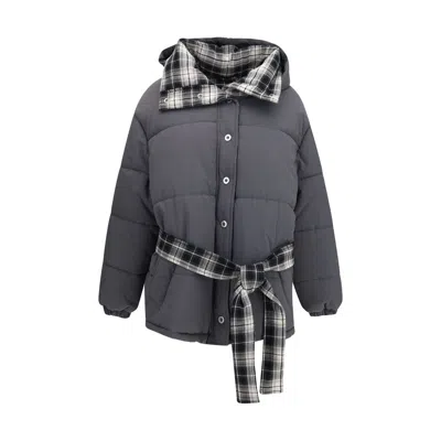 Marbell Gray Polyamide Full-length Jacket