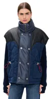 Marbell Kate Padded Gilet In Blue