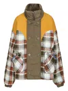 Marbell Turtleneck Long-sleeved Jacket In Multi