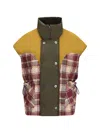 Marbell Red Polyamide Sleveless Jacket In Multi