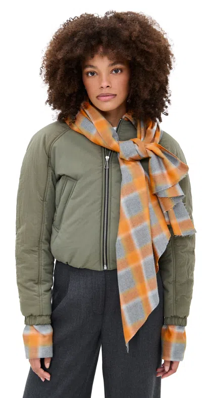 Marbell Kirsten Jacket Martini Olive In Animal Print