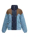 Marbell Double-breasted Down Jacket In Blue