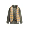 Marbell Green Polyamide Shell Jacket In Gray