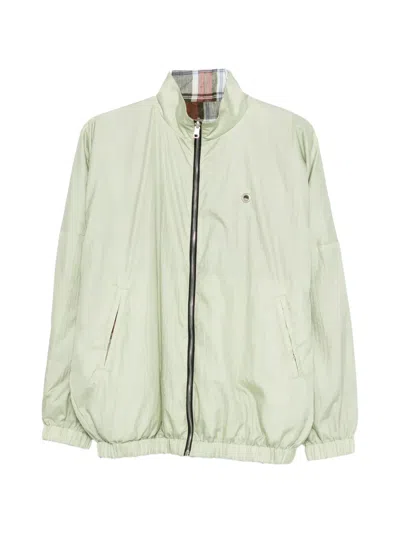 Marbell Reversible Zip Jacket In Green